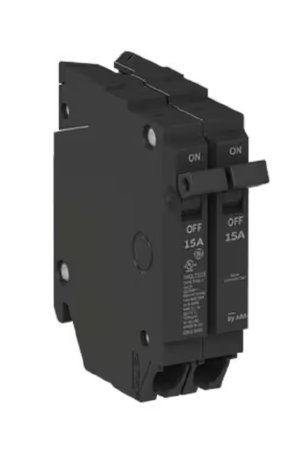 GE Q-Line 2-15 Amp Single-Pole Tandem 120/240-Volts Circuit Breaker THQLT1515
