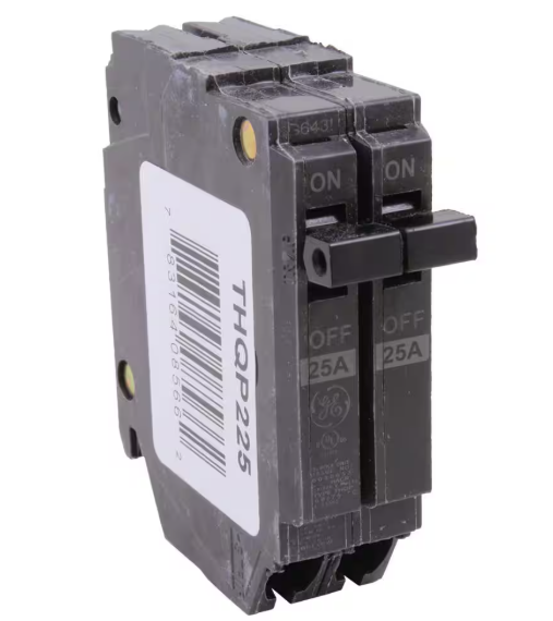 GE Q-Line 25-Space Amp 1 in. Double-Pole Circuit Breaker (THQP225)