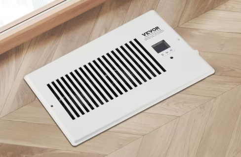 VEVOR 6 in. x 10 in. Register Booster Fan, Quiet Vent Booster Fan Fits Register Holes for Heating Cooling Smart Vent, White ZCZTQFSB610IN13HLV5