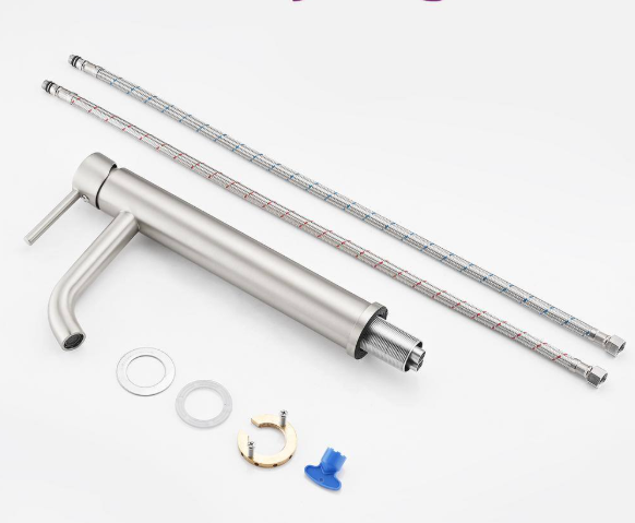 Unbranded Single Handle Single-Hole Bathroom Vessel Sink Faucet in Brushed Nickel X-YL026N