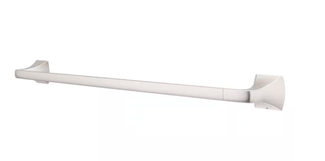 Pfister Bruxie 24 in. Wall Mounted Single Towel Bar in Spot Defense Brushed Nickel BTB-BIE2GS