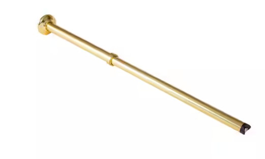 Utopia Alley 25 in. - 33 in. L Rustproof L-Shaped Corner Rod Vertical Ceiling Support Bar in Gold VS1GD