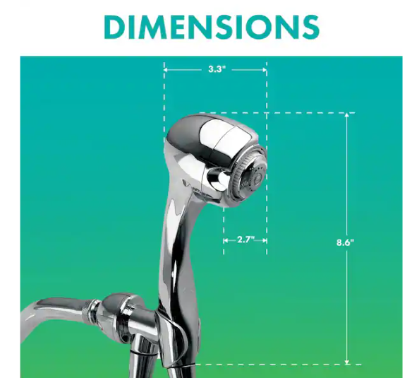 Niagara Conservation Earth Spa 3-Spray with 1.5 GPM 2.7-in. Wall Mount Handheld Shower Head in Chrome, (1-Pack)