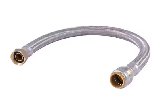 SharkBite Max 3/4 in. Push-to-Connect x 3/4 in. FIP x 24 in. Braided Stainless Steel Water Heater Connector