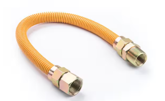 EasyFlex 3/4 in. MIP x 3/4 in. FIP x 18 in. Coated Stainless Steel Gas Connector (1 in. O.D.) 290,900 BTU EFGC034YE141518