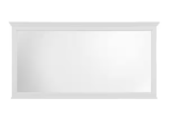 Home Decorators Collection Ashburn 60 in. W x 31 in. H Rectangular Wood Framed Wall Bathroom Vanity Mirror in White