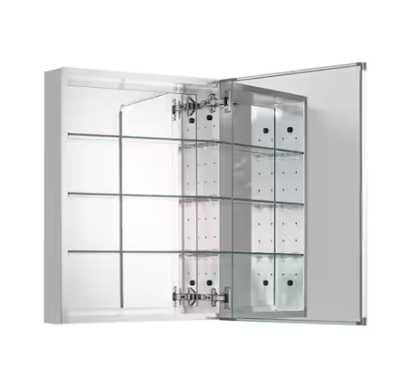 Pegasus 20 in. W x 26 in. H Rectangular Medicine Cabinet with Mirror SP4581