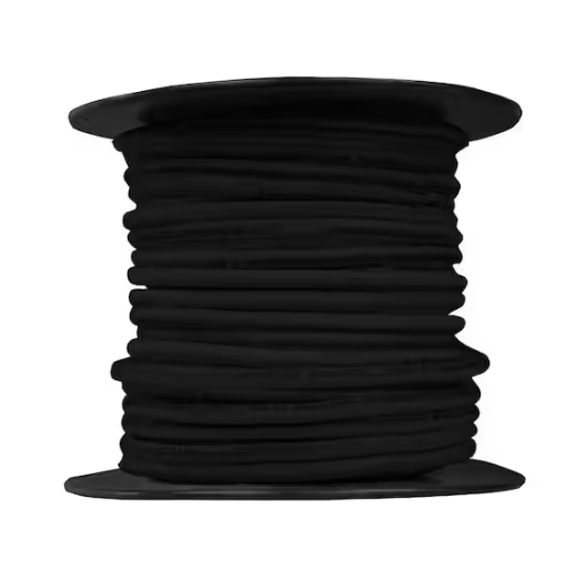 100 ft. 14 Gauge Black Solid Copper THHN Wire