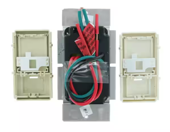 Leviton 1.5-Amp Decora Illumatech Single Pole Step Fan Speed Control With Preset Button, White/ Ivory/ Light Almond IPF01-1LZ