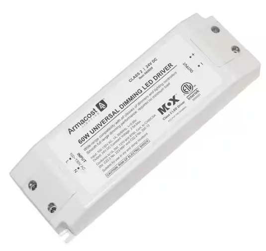 Armacost Lighting 60-Watt Universal Dimmable 24-Volt DC LED Driver TRIAC Transformer