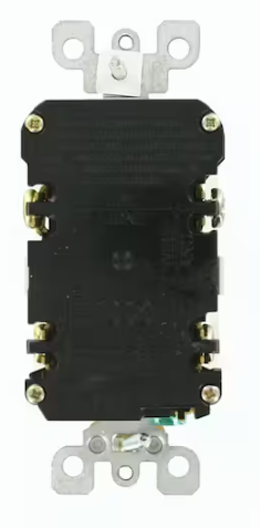 Leviton 20 Amp 125-Volt Duplex SmarTest Self-Test SmartlockPro Tamper Resistant GFCI Outlet, White GFTR2-KW