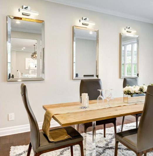 Liam 13 in. 2-Light Chrome Integrated LED Vanity Light with Frosted Plastic Shade