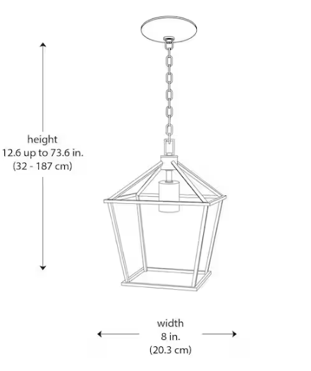 Home Decorators Collection Weyburn 1-Light Bronze Farmhouse Mini Pendant Light Fixture with Caged Metal Shade