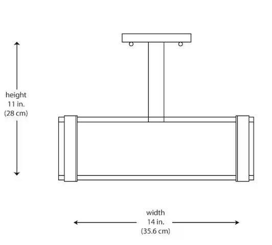 Hampton Bay- Bourland 14 in. 3-Light Polished Chrome Semi-Flush Mount Ceiling Light Fixture with White and Clear Glass Double Shade