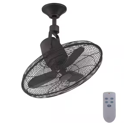 Home Decorators Collection Bentley III 22 in. Indoor/Outdoor Natural Iron Oscillating Ceiling Fan with Remote Control