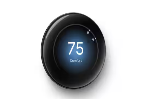 Google Nest Learning Thermostat (4th Gen) with Nest Temperature Sensor (2nd Gen) 2-Pack - Polished Obsidian