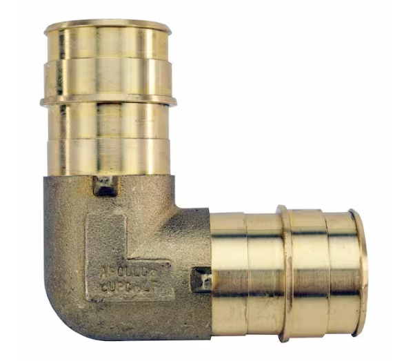 Apollo 1 in. Brass PEX-A Expansion Barb 90-Degree Elbow