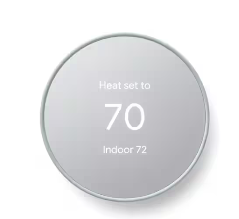 Google Nest Thermostat - Smart Programmable Wi-Fi Thermostat - Fog