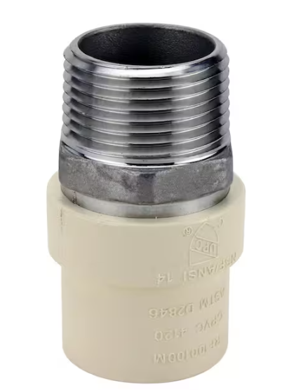 Apollo 1 in. x 1 in. CPVC CTS Slip Stainless Steel MNPT Adapter