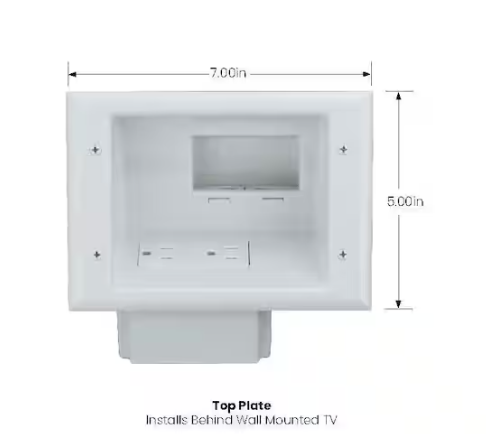 Commercial Electric Flat Panel TV Cable Organizer Kit