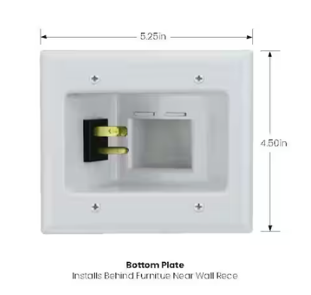 Commercial Electric Flat Panel TV Cable Organizer Kit