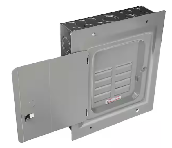 Eaton BR 125 Amp 8-Space 16-Circuit Indoor Main Lug Loadcenter with Flush Door