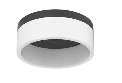 Home Decorators Collection 7.85 in. Black LED Flush Mount