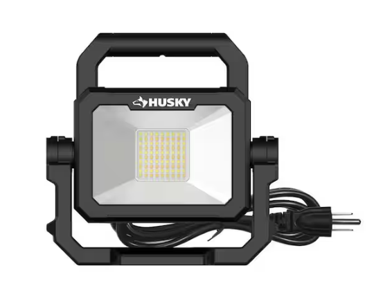 Husky 3000 Lumen LED Portable Corded Work Light