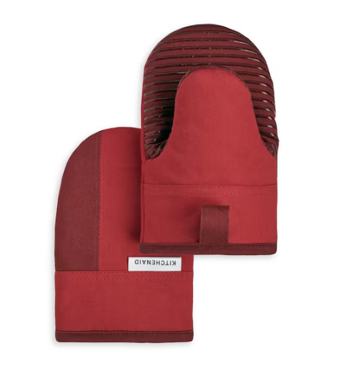 KitchenAid Beacon Cotton Passion Red Mini Oven Mitt Set (2 Pack)