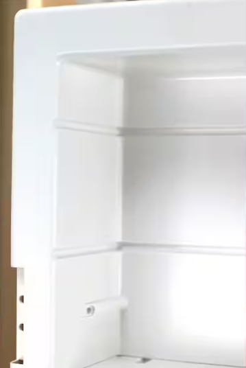 ZACA SPACECAB Media 16 in. x 36 in. x 3-1/2 in. Frameless Recessed 1-Door Medicine Cabinet with 12-Shelves and Polished Edge Mirror