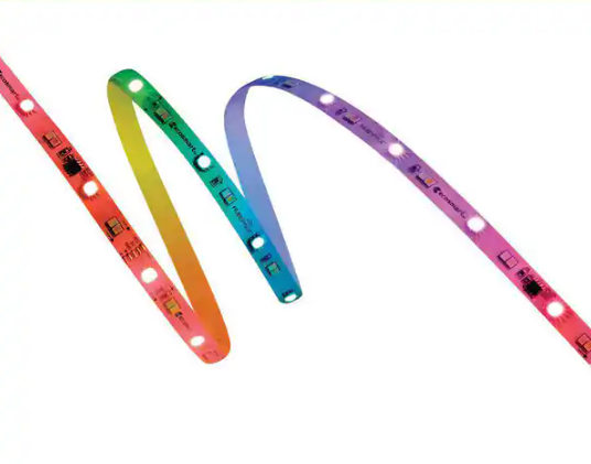 EcoSmart 32.8 ft. Smart RGBWIC Dynamic Color Changing Dimmable Plug-In LED Strip Light Powered by Hubspace