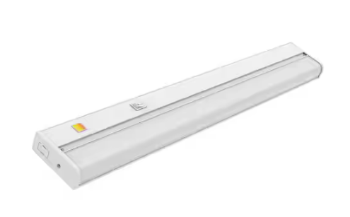 Commercial Electric Direct Wire Aluminum 24 in. LED White CCT Changing Under Cabinet Light