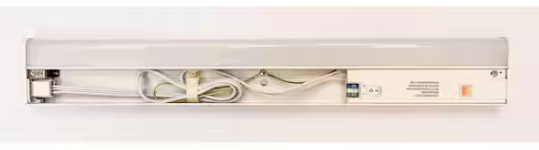 Commercial Electric Direct Wire Aluminum 24 in. LED White CCT Changing Under Cabinet Light