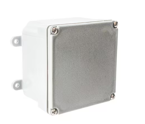 Carlon 4 in. x 4 in. x 2 in. Gray Electrical PVC Junction Box (E989NNJ-5-HD)