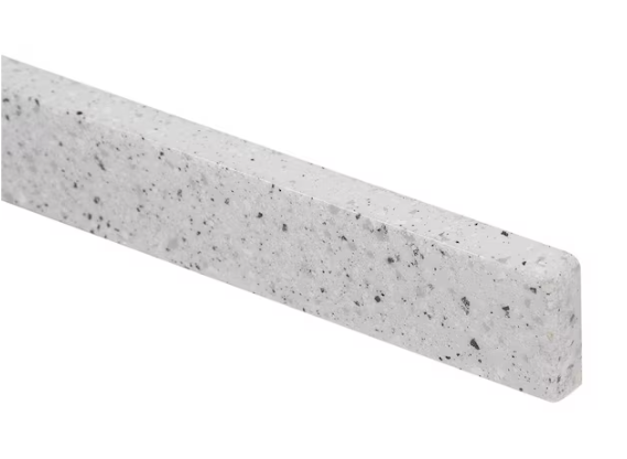 Home Decorators Collection 31 in. W Cultured Marble Vanity Backsplash in Silver Ash