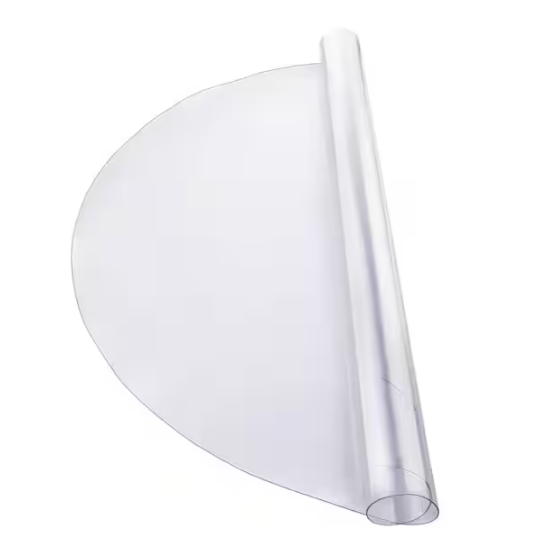 VEVOR Plastic Table Cover, 42 x 42 in. 2.0 mm Thick Clear Table Protector, Round, PVC Desk Mat Waterproof & Easy Cleaning Desk