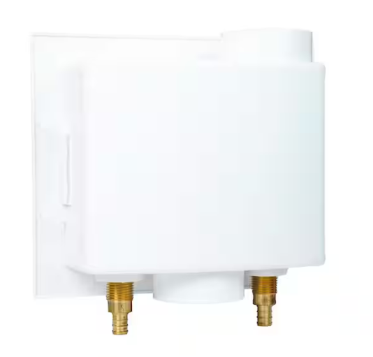 Apollo 1/2 in. Brass PEX-B Barb x 3/4 in. Male Hose Thread Washing Machine Outlet Box With Hammer Arrestor