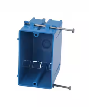 Carlon 1-Gang 22 cu. in. New Work Electrical PVC Electrical Outlet Box (B122A-UPC)