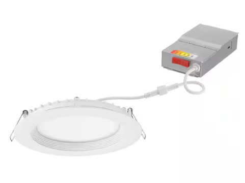 Juno Contractor Select 6 in. Selectable CCT Ultra-Slim Canless Integrated LED White Recessed Light Trim (6-Pack)