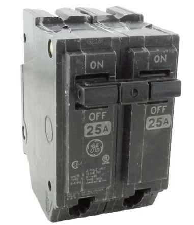 GE 25-Space Amp 2 in. Double-Pole Circuit Breaker