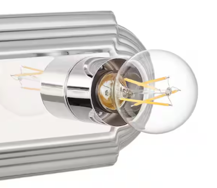 Hampton Bay 36 in. 6-Light Chrome Finish Vanity Light