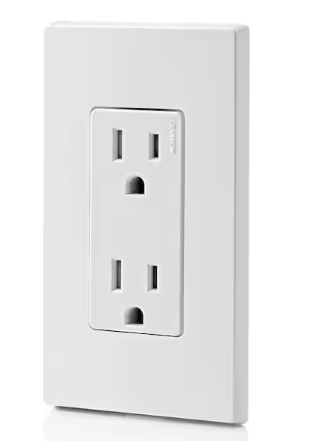 Leviton Decora 15 Amp 125 V Tamper Resistant Duplex Outlet/Receptacle, White (10-Pack) T5325-WMP