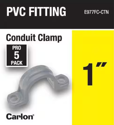 1 in. PVC Conduit Clamp (5-Bag)