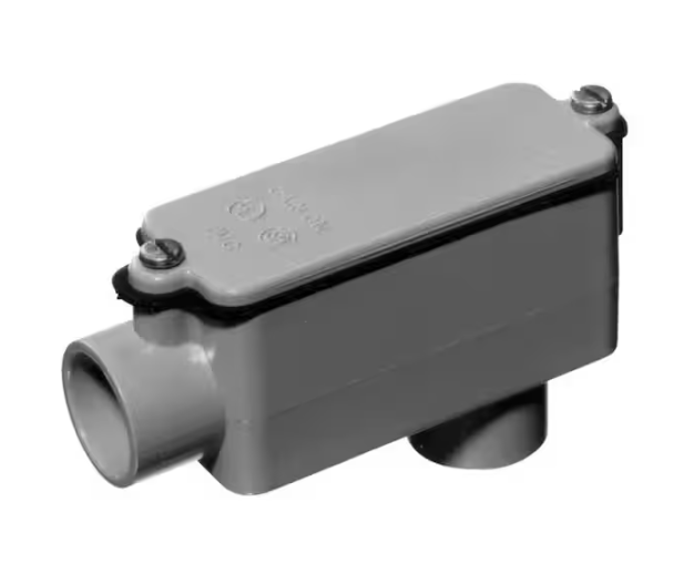 Carlon 1 in. Sch. 40 and 80 Electrical PVC Type-LB Conduit Body (E986F-12-HD)