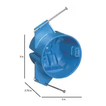 Carlon 18 cu. in. Electrical PVC New Work Electrical Ceiling Box (B518AR-UPC)