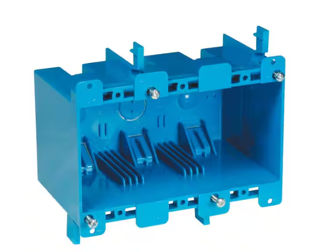 Carlon 3-Gang 55 cu. in. Electrical PVC Old Work Electrical Switch and Outlet Box (B355R)