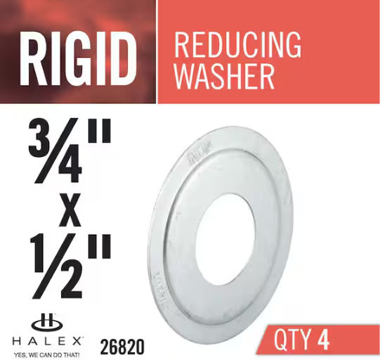 Halex 3/4 in. x 1/2 in. Rigid Conduit Reducing Washers (4-Pack)
