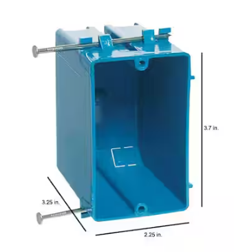Carlon 4-Gang 60 cu. in. Electrical PVC New Work Electrical Switch and Outlet Box (B455AR-UPC)