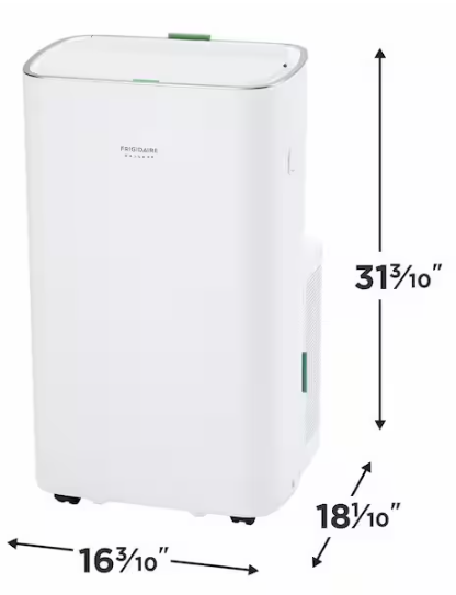 FRIGIDAIRE GALLERY 10,500 BTU (DOE) Portable Air Conditioner with Dehumidifier in White with WiFi