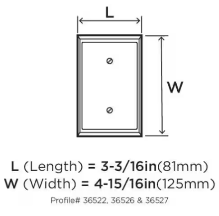 Amerock Gold 1-Gang Duplex Outlet Wall Plate (1-Pack)